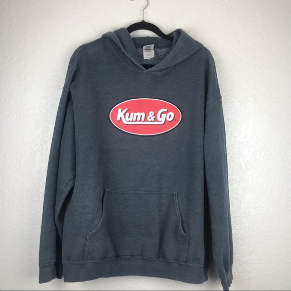 Other - Kum & Go Grey and red Mens Comedy Hoodie Size XL